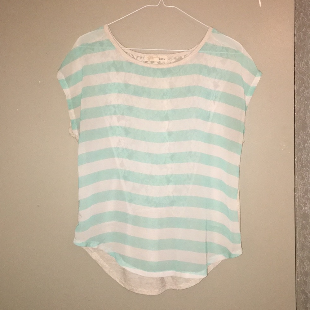 Rewind sheer/lacy top